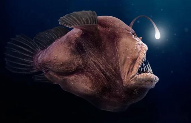 深海鮟鱇鱼有多大图片