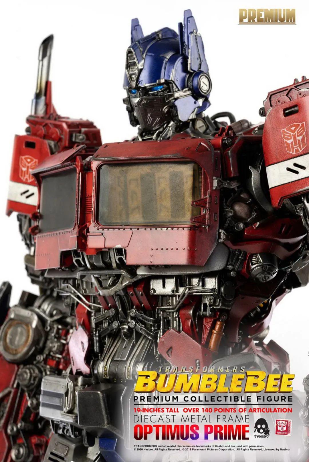 新品预定hasbroxthreezero19寸比例变形金刚外传大黄蜂擎天柱