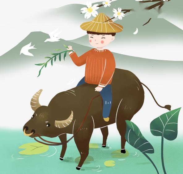 牧童骑黄牛,歌声振林樾.意欲捕鸣蝉,忽然闭口立.