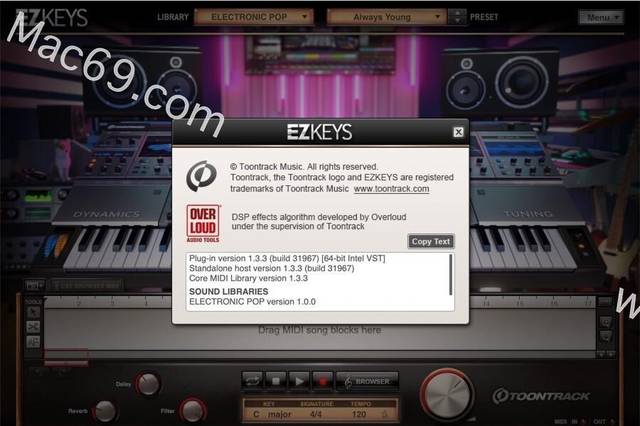 EZkeys电子流行音乐合成器