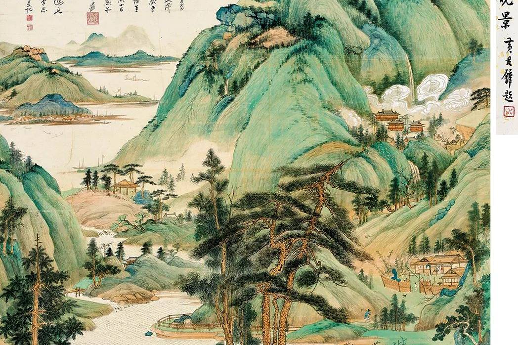 张大千 书画 苏富比春拍之中国书画：张大千，高奇峰，徐悲鸿等（附历年成交价