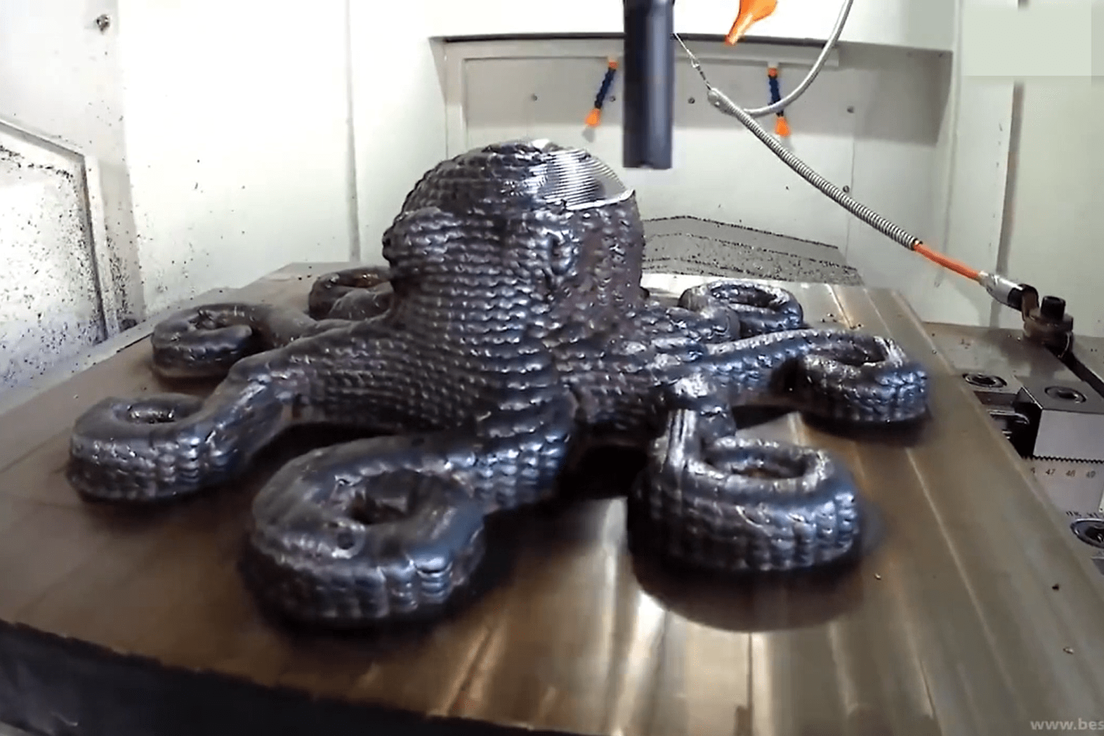 3d激光打印章鱼模型cnc数控后期加工