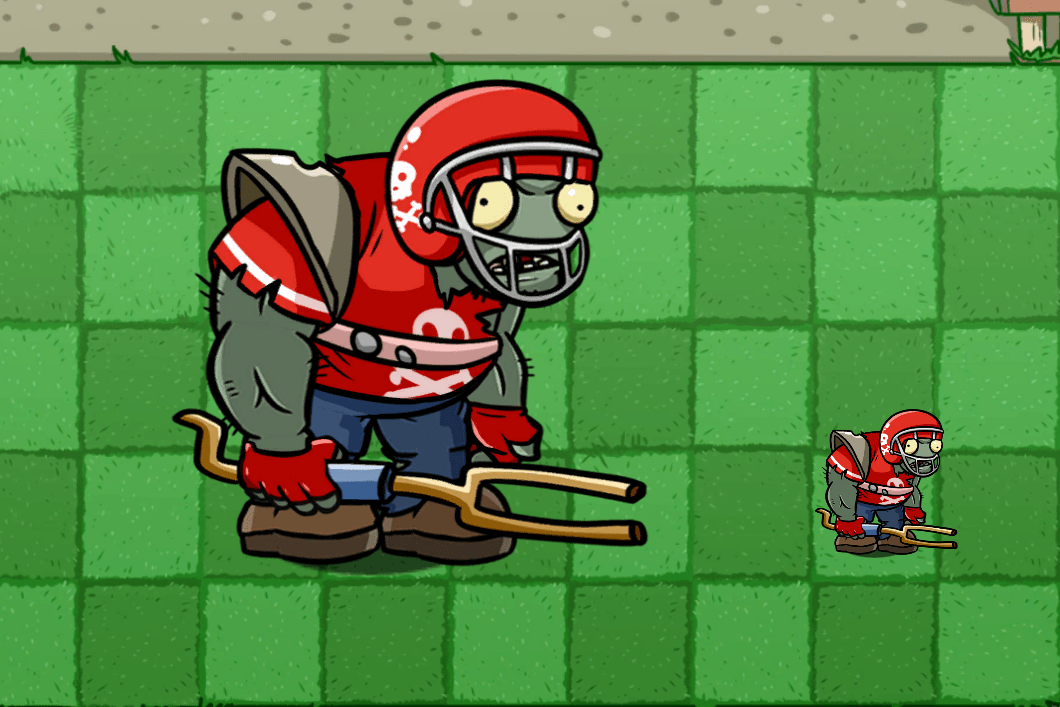 植物大战僵尸巨人橄榄球僵尸被缩小后能打得过哪些僵尸