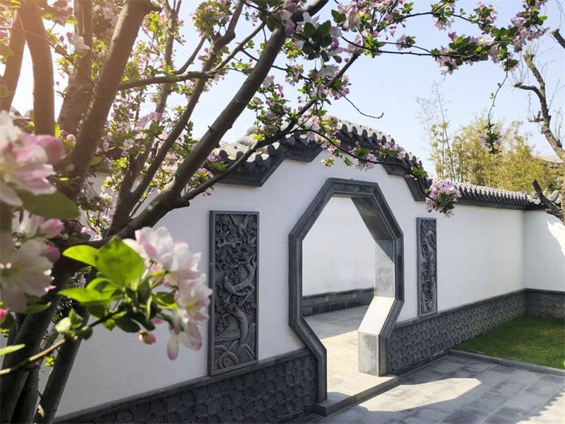 农村影壁墙尺寸讲究唐语景观设计中式雕花材料