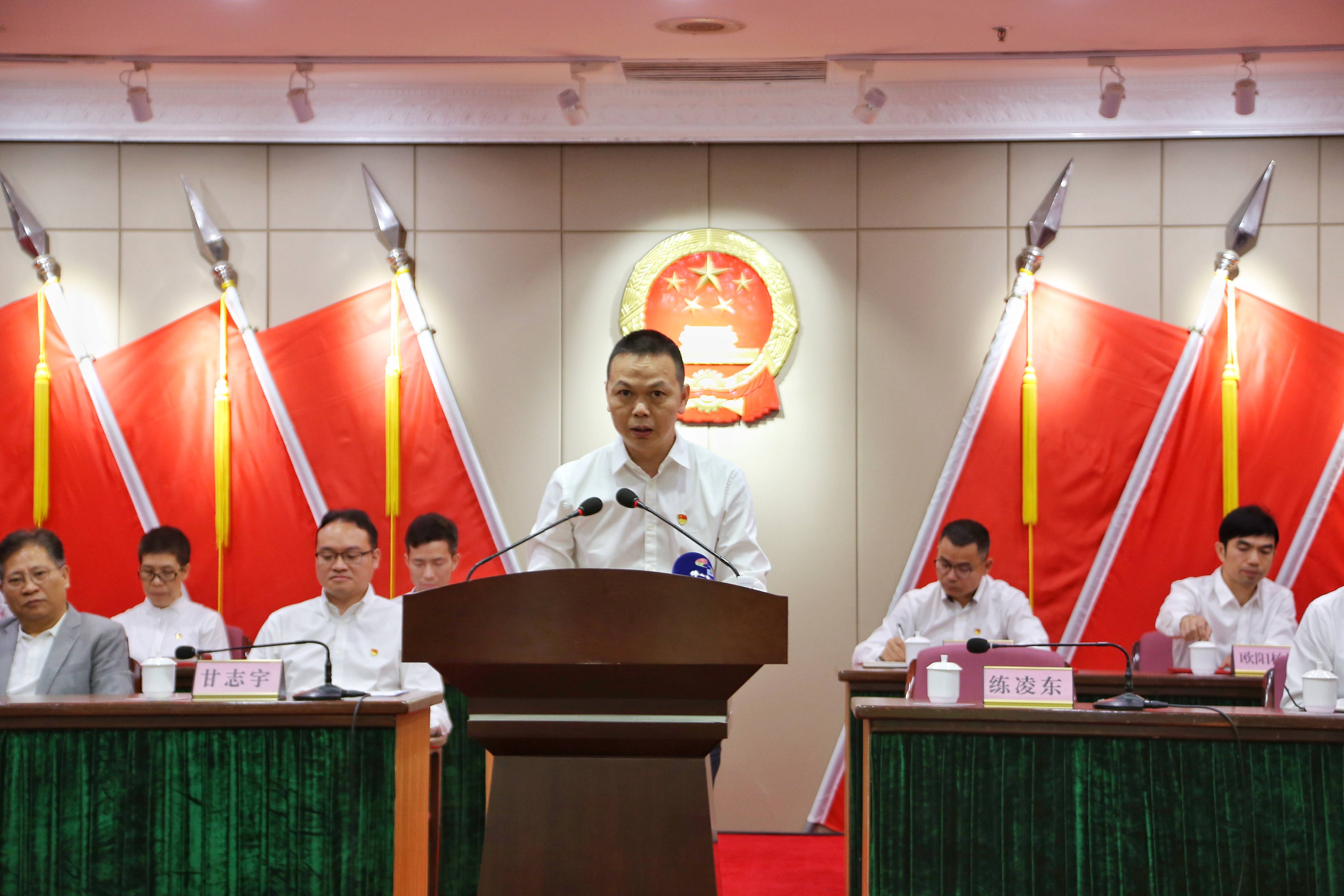 (顺德区委常委,区委组织部部长练凌东讲话.