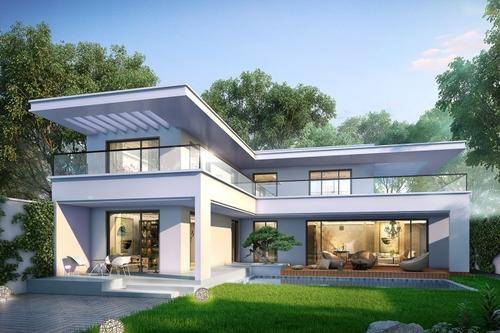 那些让人一眼就惊艳的【现代风】轻钢别墅!