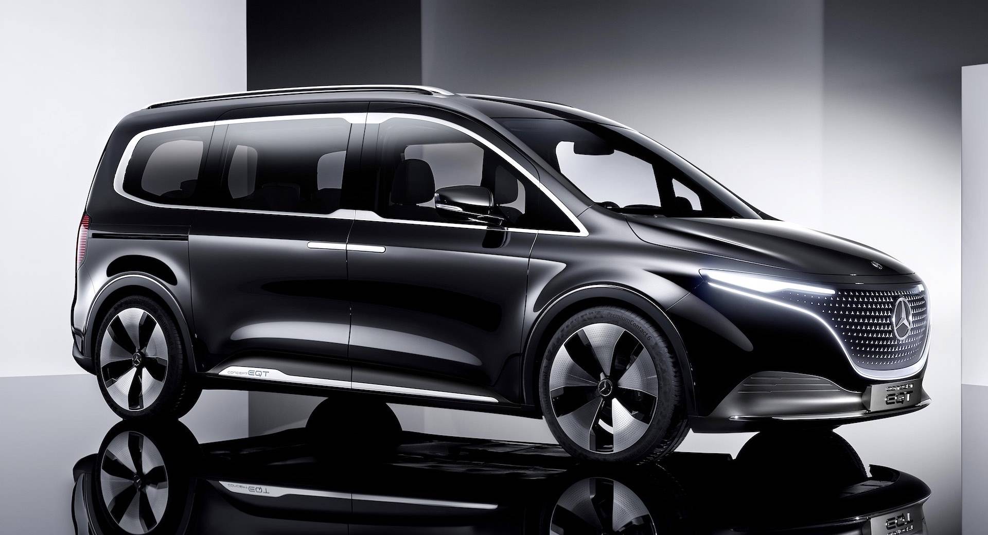 奔驰eqt概念车正式发布,定位纯电动mpv,造型很个性