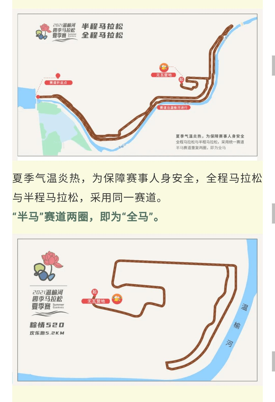 2021北京温榆河四季马拉松夏季赛6月12日端午起跑