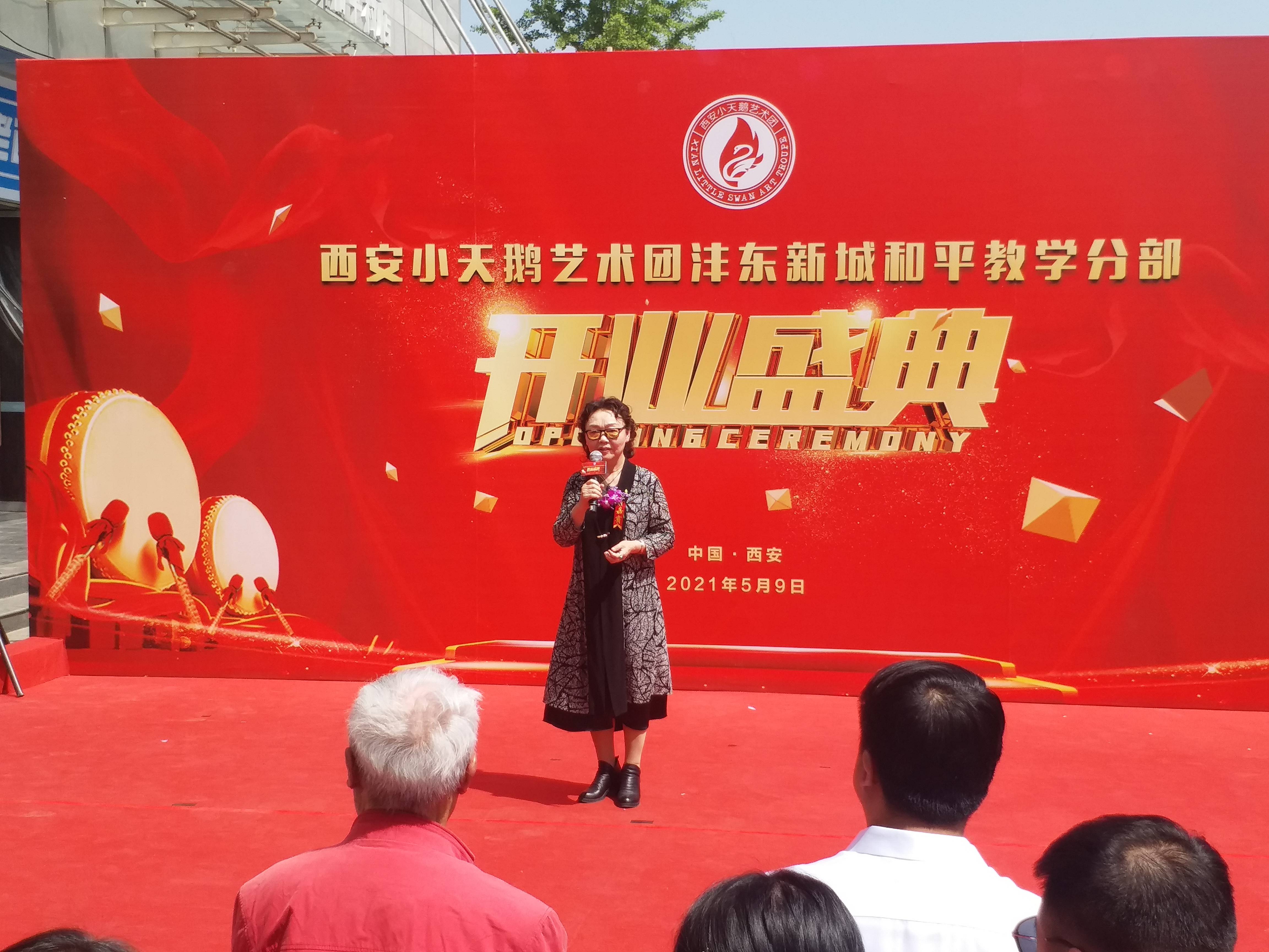 西安小天鹅艺术团沣东新城和平教学分部盛大启航