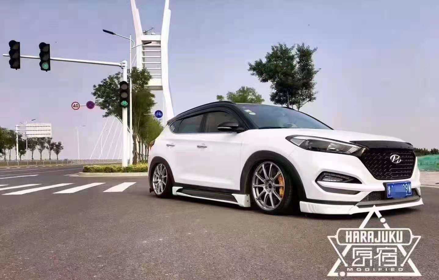 开创者与引领者suv途胜改装气动低趴姿态airbft气动悬挂