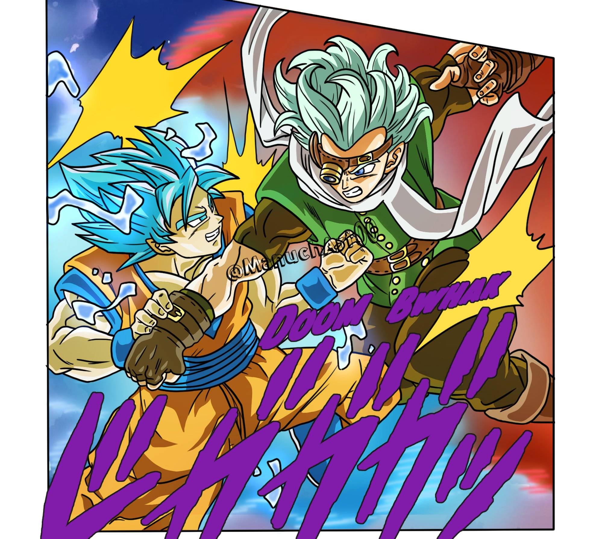 《龙珠超》72话全彩版,自在极意超赛神登场,格兰诺拉展现出各种神技