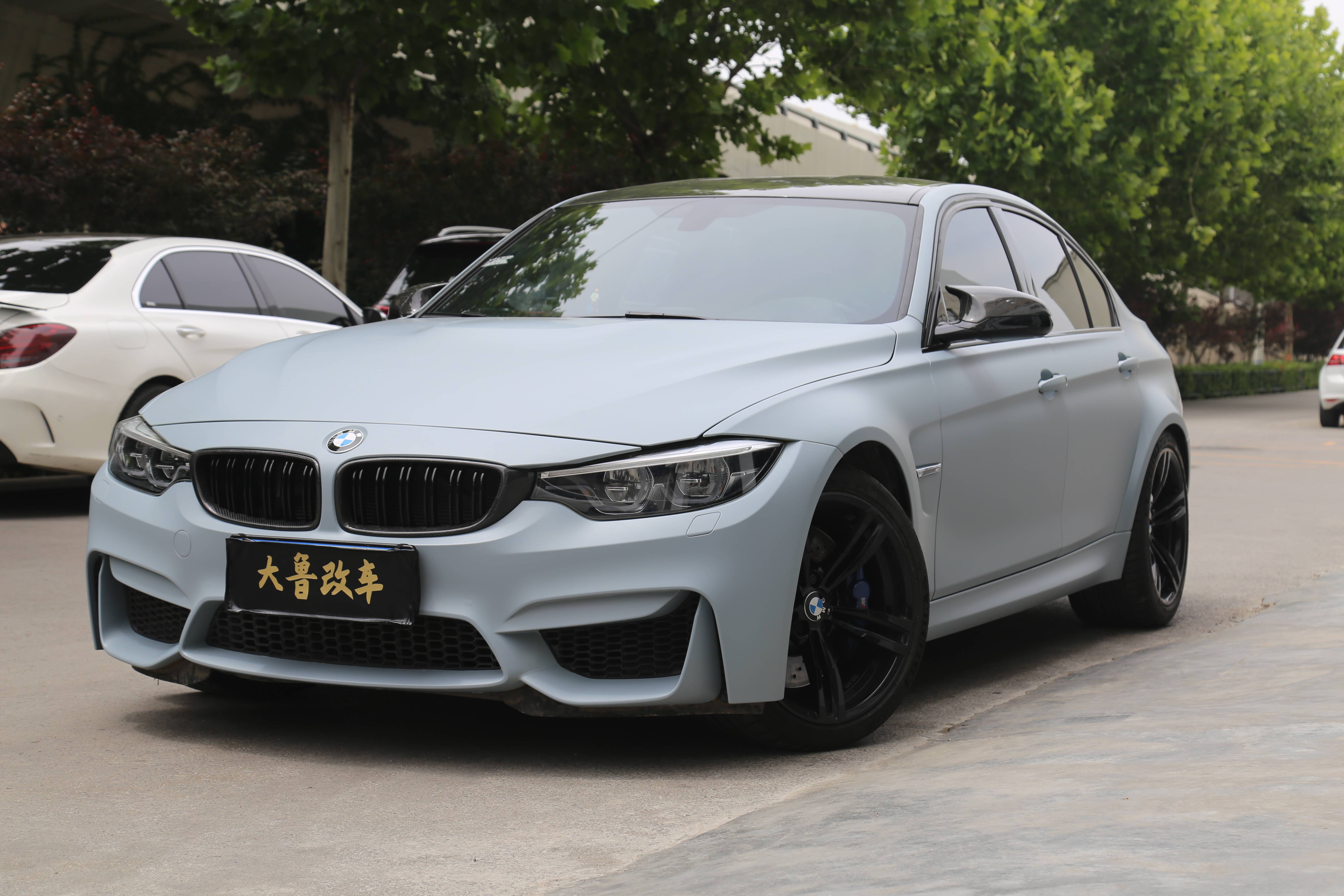 专属个性锋芒毕现宝马m3全车改色战舰灰
