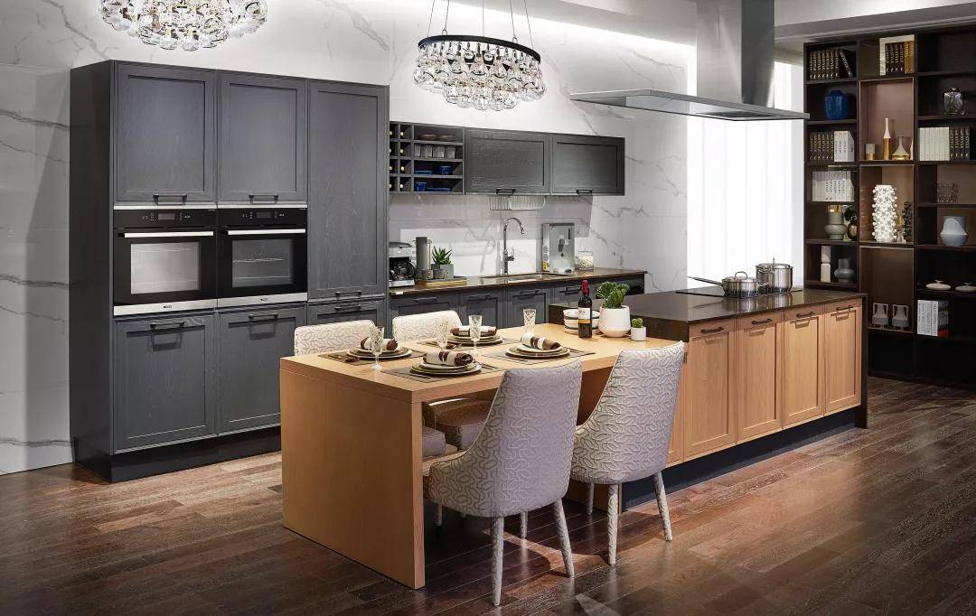 欧派橱柜中岛台开放式厨房美好就在身边