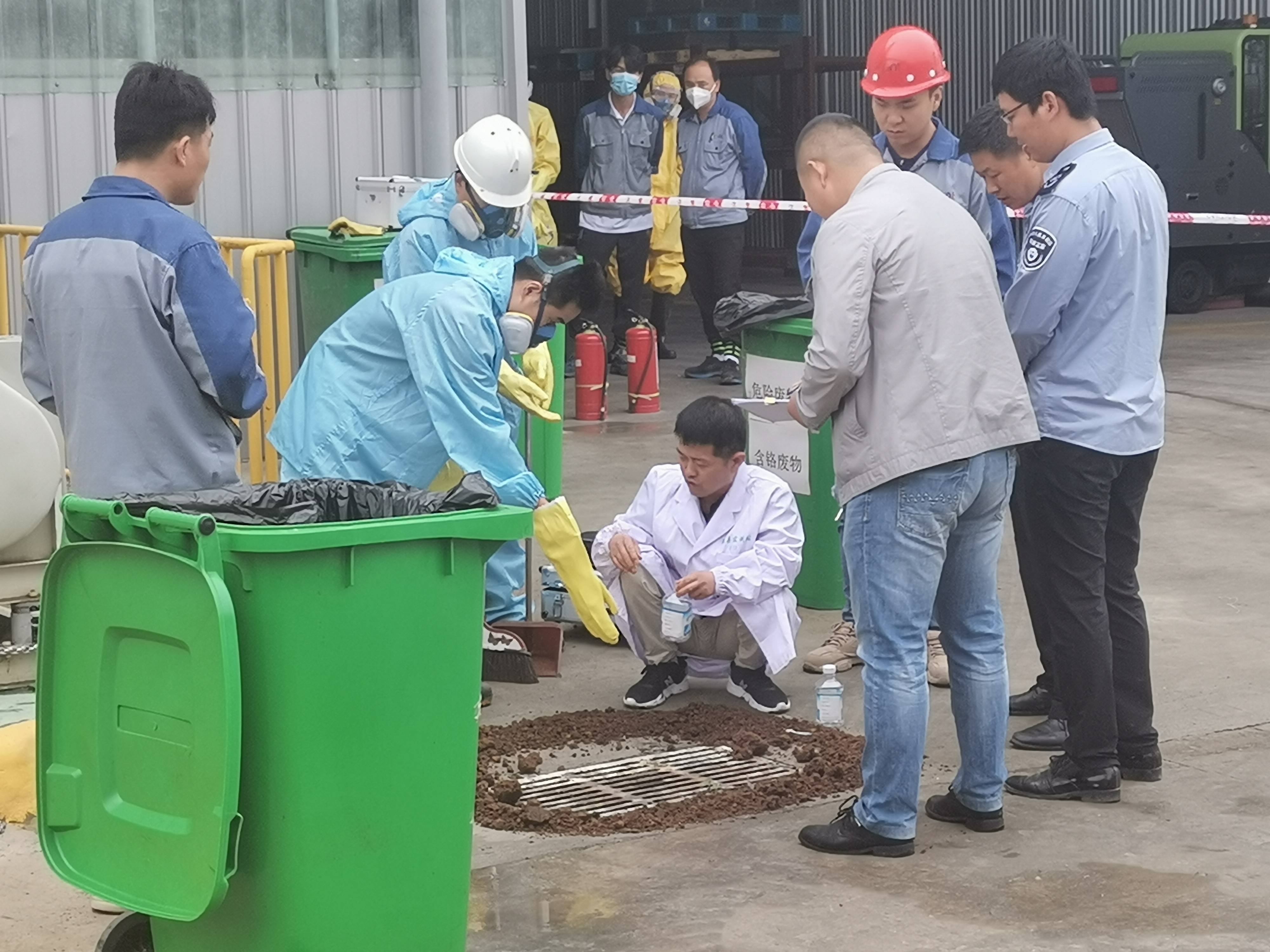 咸阳市生态环境局乾县分局开展突发环境事件联合应急演练