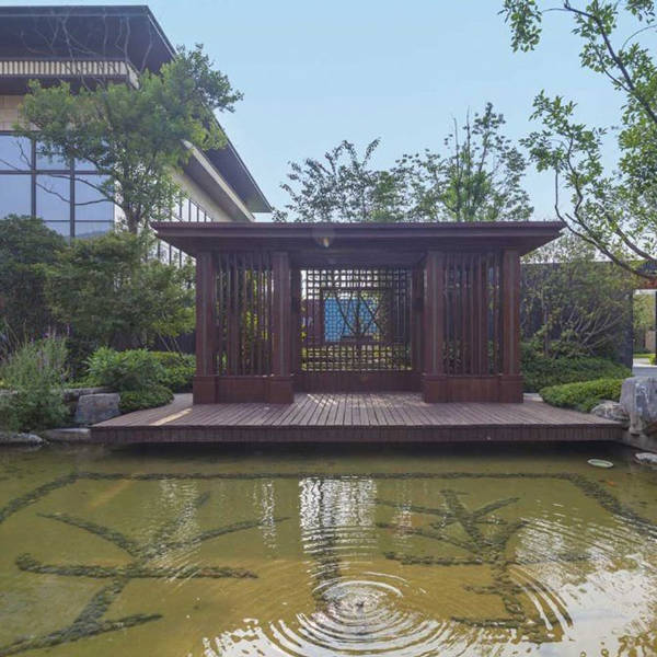 一处美景往往少不了新中式凉亭的画龙点睛