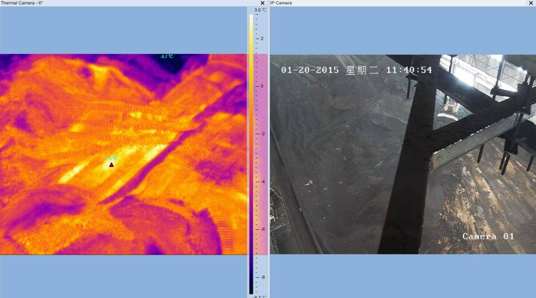 煤炭行业料仓煤仓温度红外监控