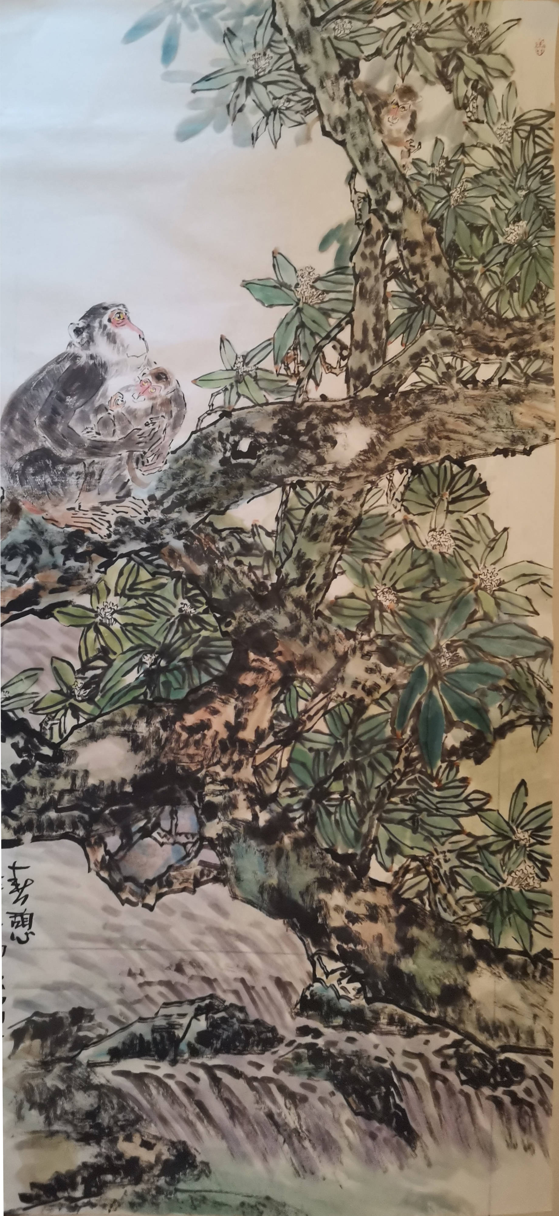 "王永的花鸟画作品,既有婉和阴柔之情,又有稳重