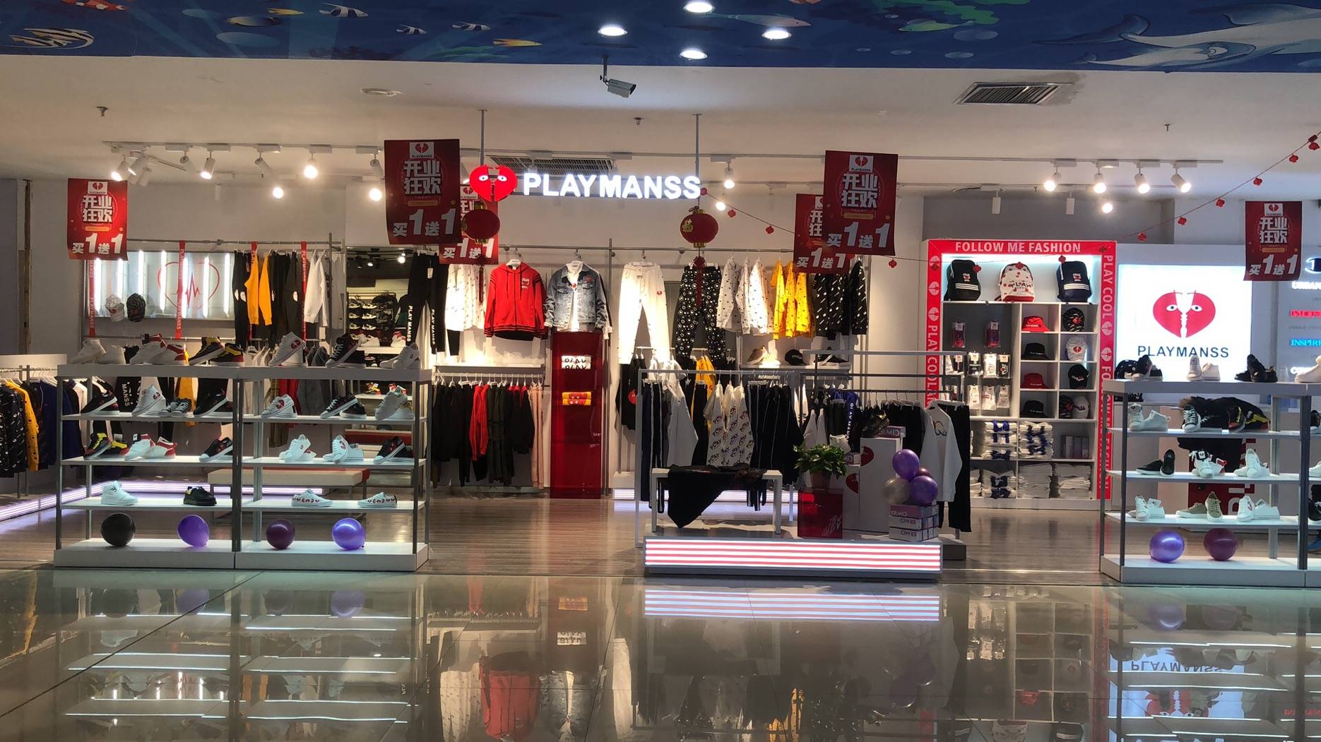 内蒙古|潮人集结令！时尚潮牌PLAYMANSS入驻内蒙古维多利亚购物中心，等您来打卡。
