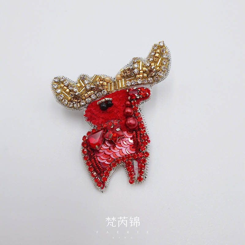 四季|梵芮锦手工刺绣作品分享胸针