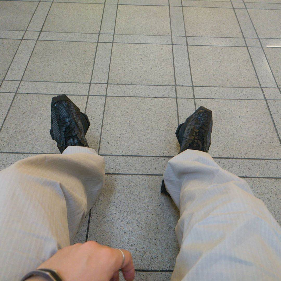 科技|Matthew M. Williams/MMW x Nike Zoom 004 坦克厚底跑步鞋黑武士 DC7442-001