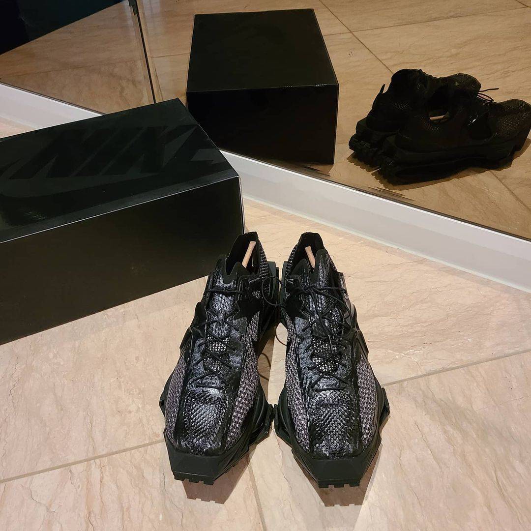 科技|Matthew M. Williams/MMW x Nike Zoom 004 坦克厚底跑步鞋黑武士 DC7442-001