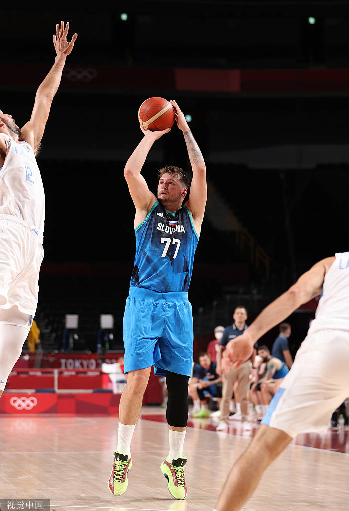 高清:男篮斯洛文尼亚激战阿根廷 东契奇奥运首秀