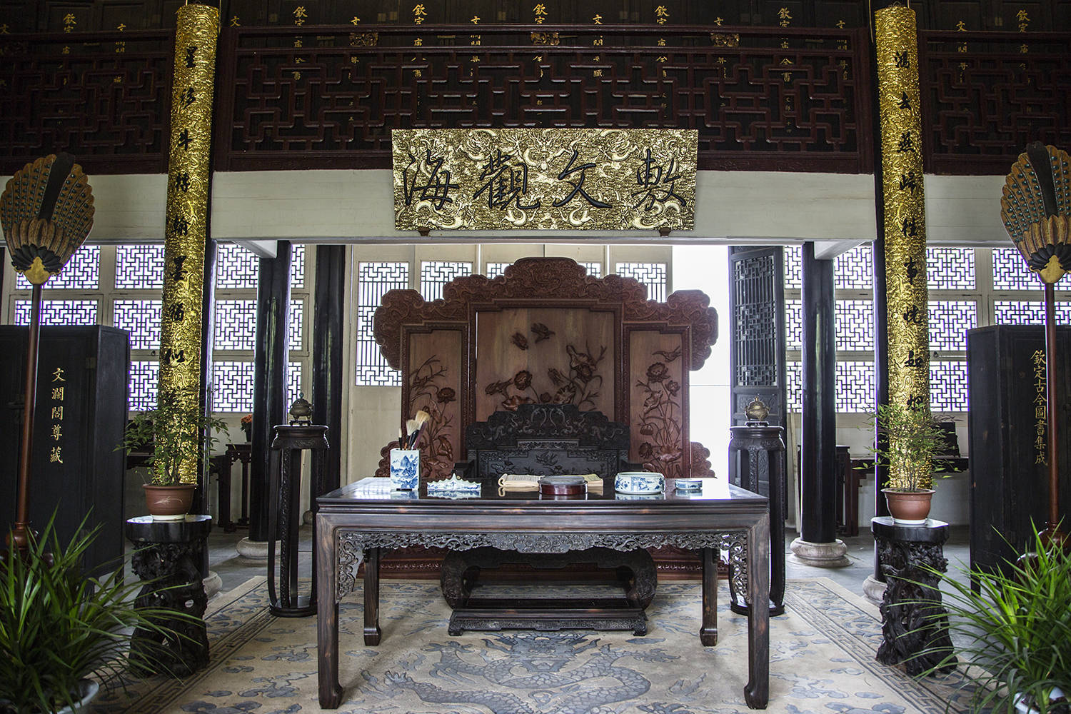 杭州文澜阁清代四库全书七座皇家藏书楼之一