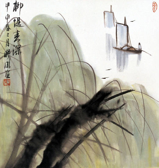 跟林曦明先生学习山水画