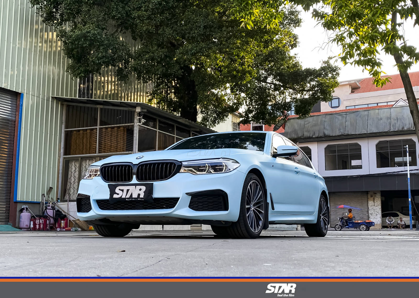 宝马530li改色贴膜消光穆里怀白清新淡雅一见倾心如初恋 乐惠车 宝马530li改色贴膜消光穆里怀白清新淡雅一见倾心如初恋 乐惠车