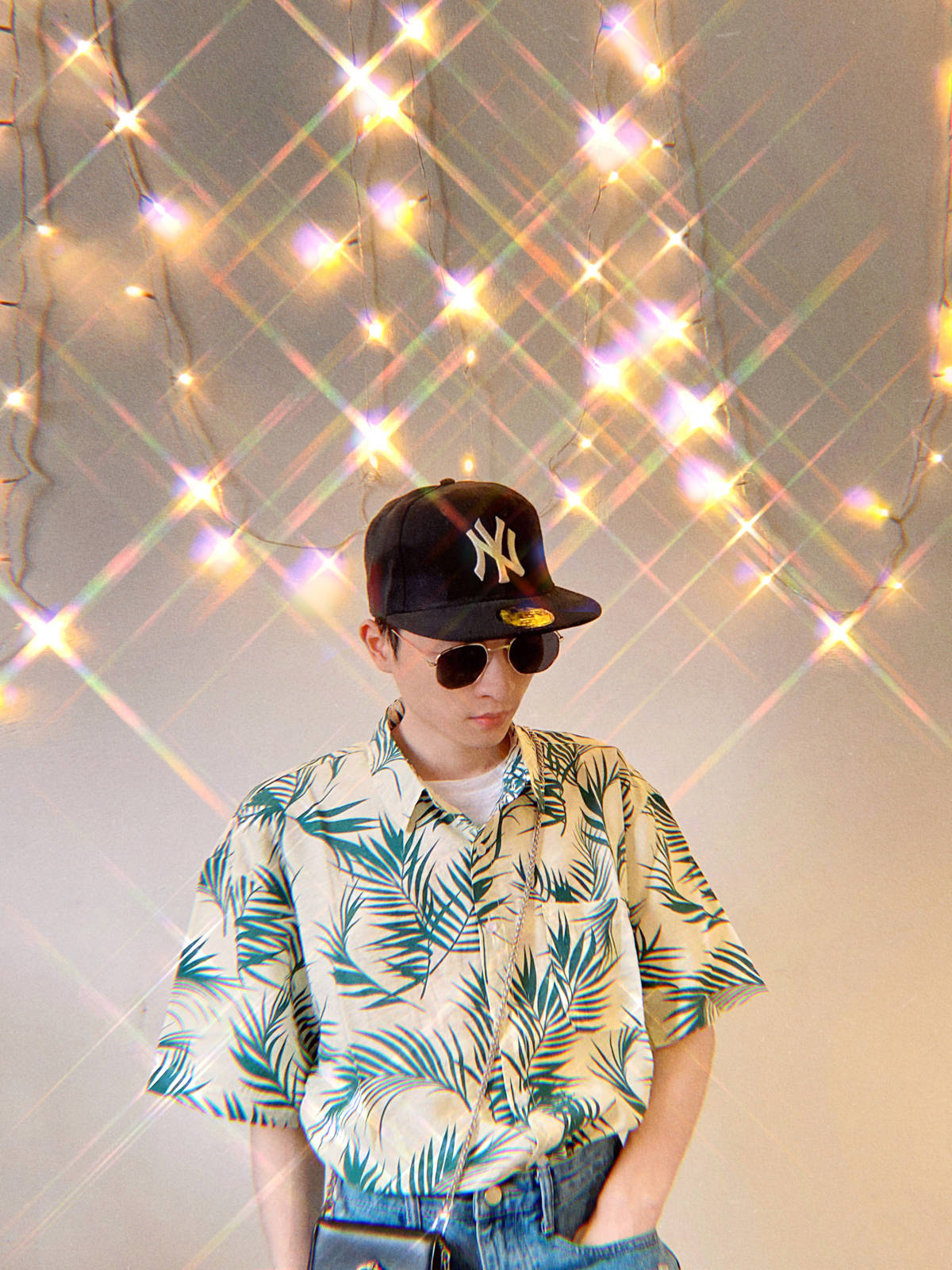 脸型|【男士时尚】丨夏季树叶印花衬衫....