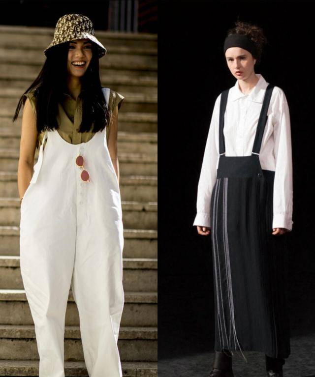 服装|背带裤的潮流风又吹回来了,别老穿普通的牛仔背带裤了,试试这些