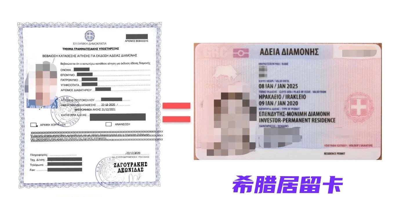 希腊蓝纸与黄金居留卡现在办希腊购房移民快吗?