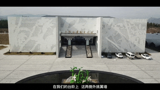 文化馆的外观幕墙激光雕刻外观幕墙代表霍山人绚烂夺目的美好生活茎