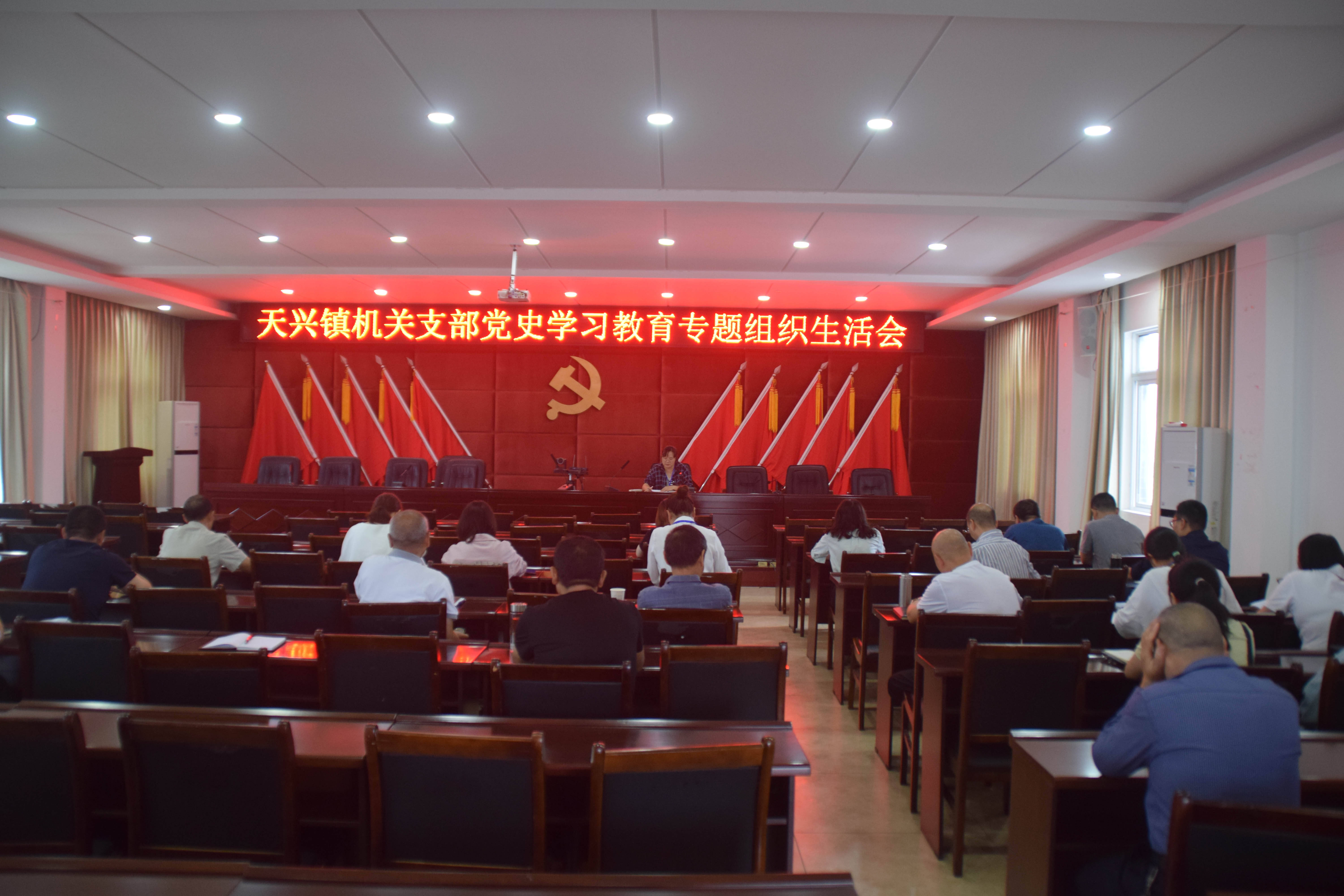 天兴镇机关党支部召开党史学习教育专题组织生活会