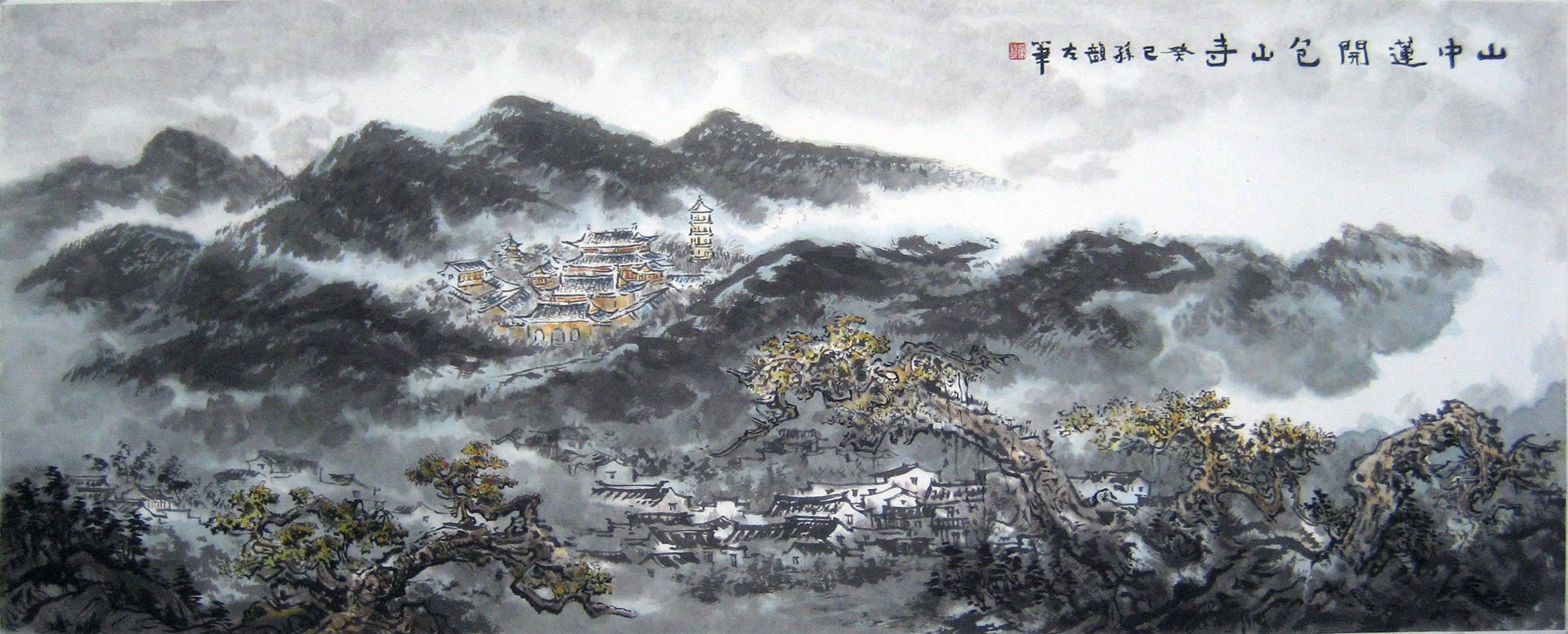 太湖胜景醉美吴中孙韵国画作品赏析二