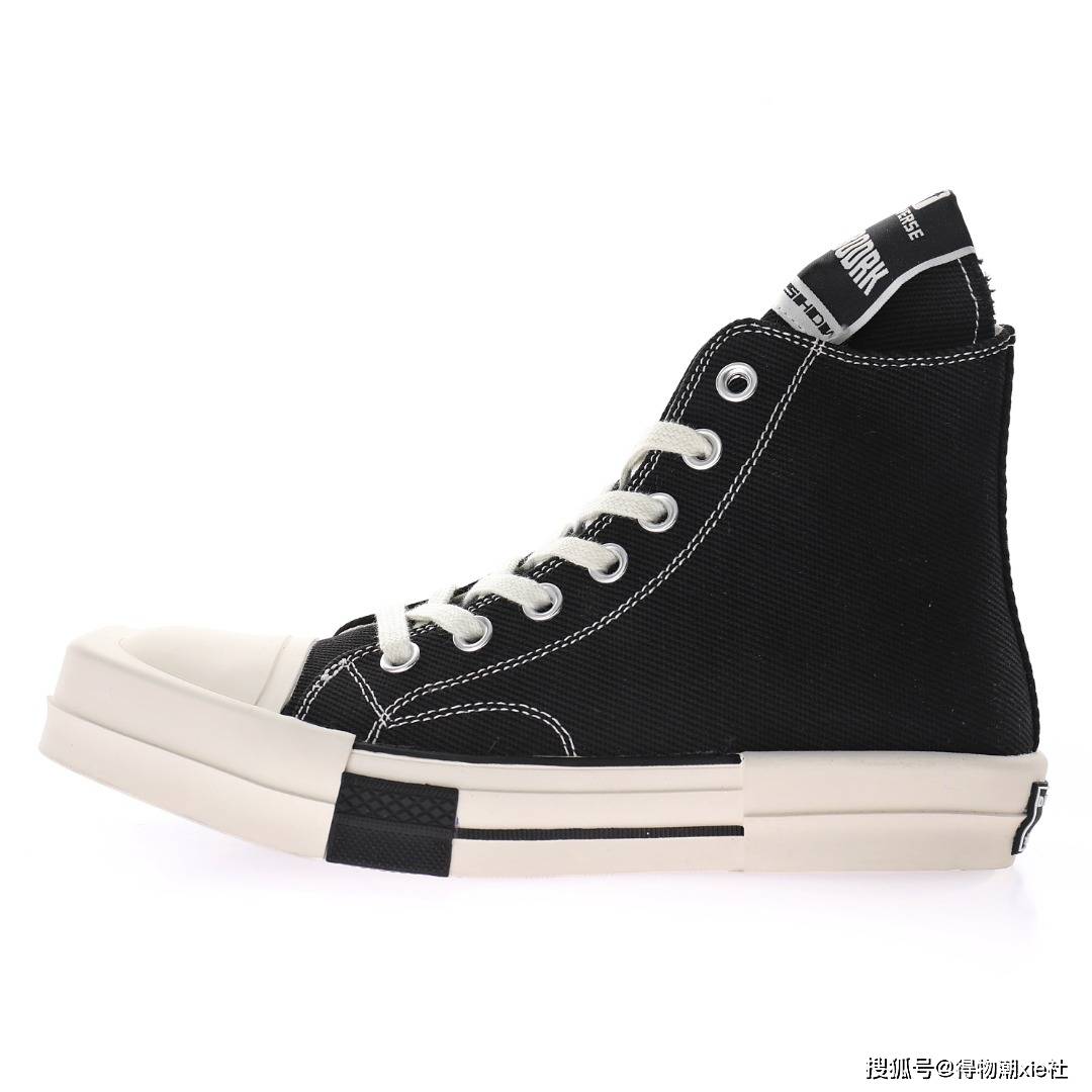 rickowens联名converse匡威异型方头帆布鞋