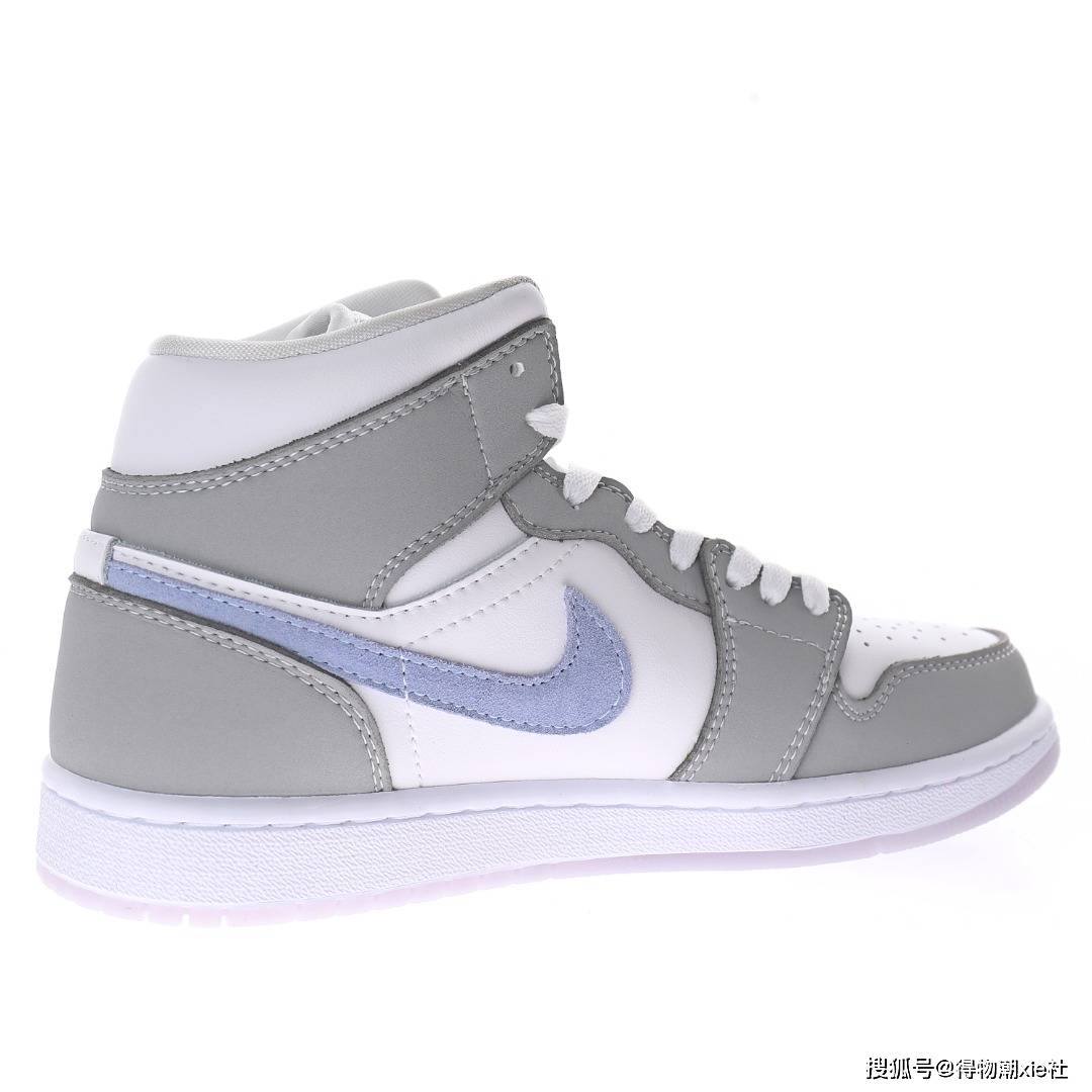 冰蓝烟灰小迪奥aj1板鞋运动鞋