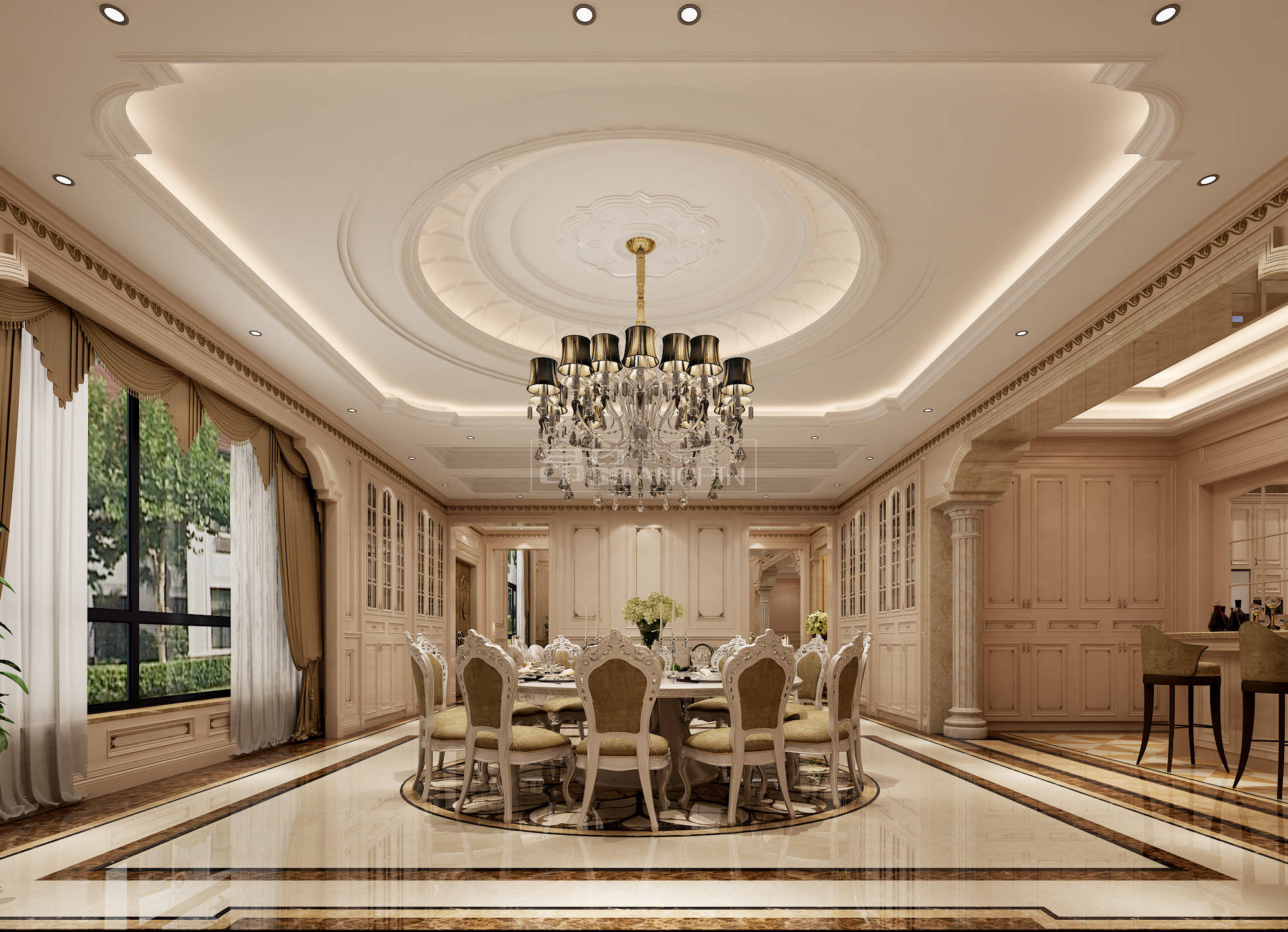 800平方米项目地址 贵州瓮安贵阳别墅装修设计公司昂品装饰原创作品