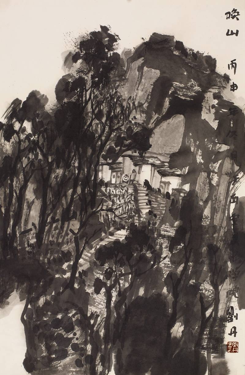 雅静恬淡墨韵田园刘丹当代水墨山水画作品欣赏