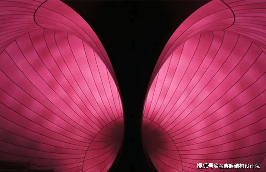 走遍天下 的膜结构音乐厅 新星方舟 粉紫色