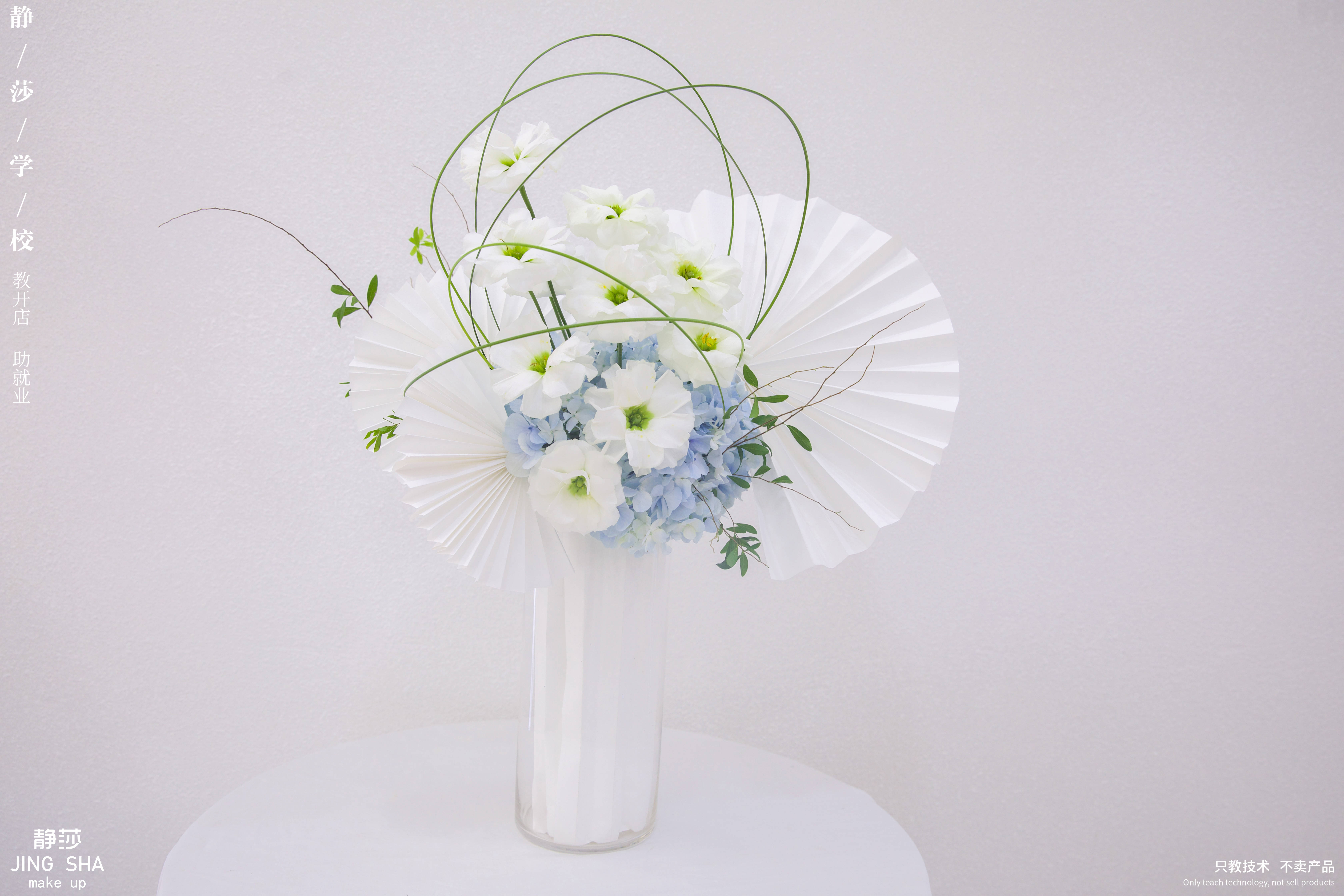 酒店大堂插花 静莎职业学校 花艺气球培训学院作品