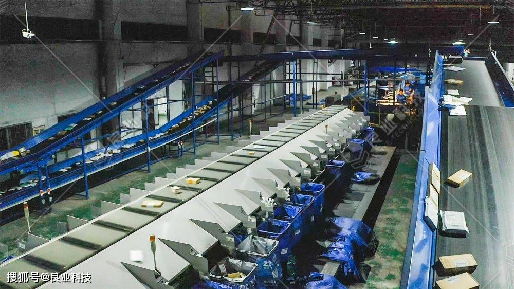 交叉带自动分拣设备~快递分拣神器!