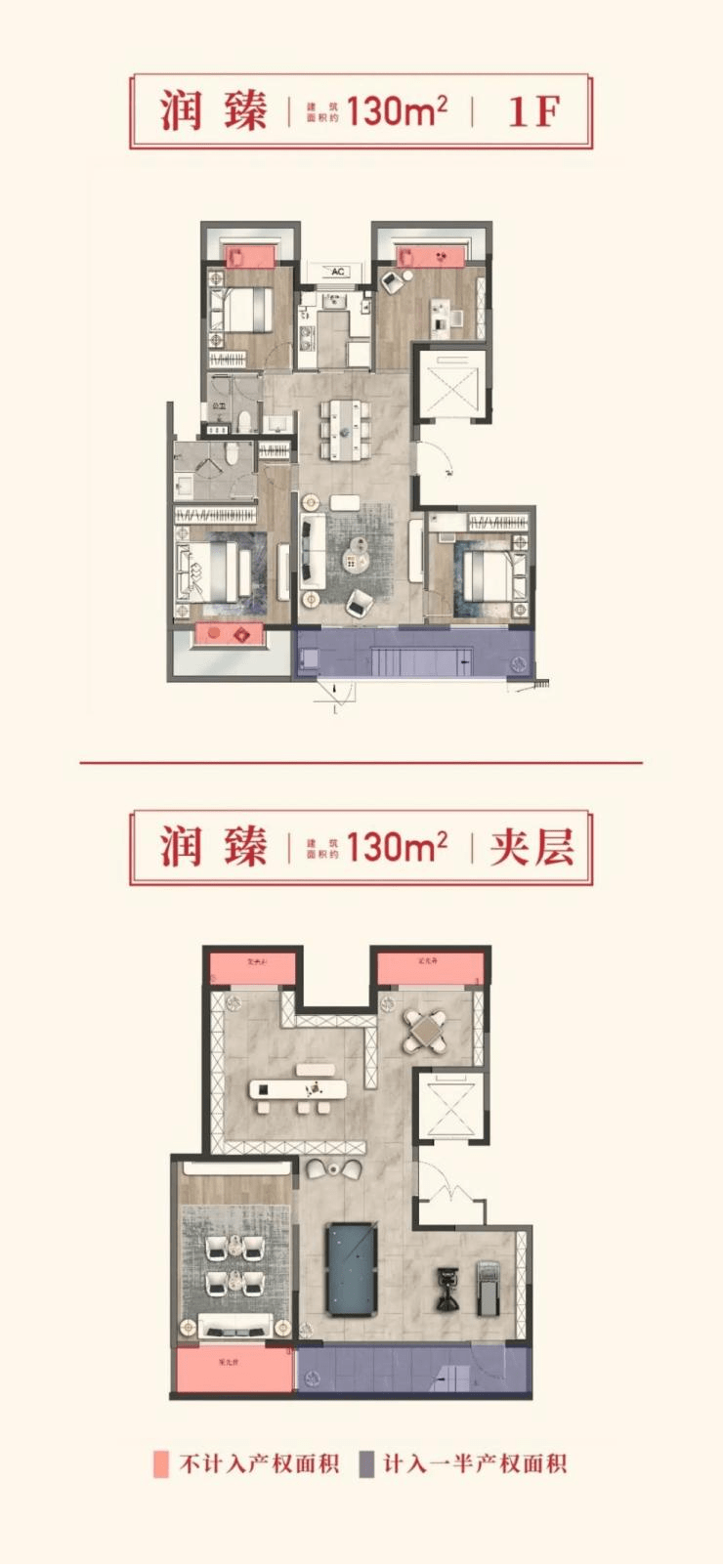 望润府|江望润府｜建面约260㎡奢阔双层，为二胎时代加码