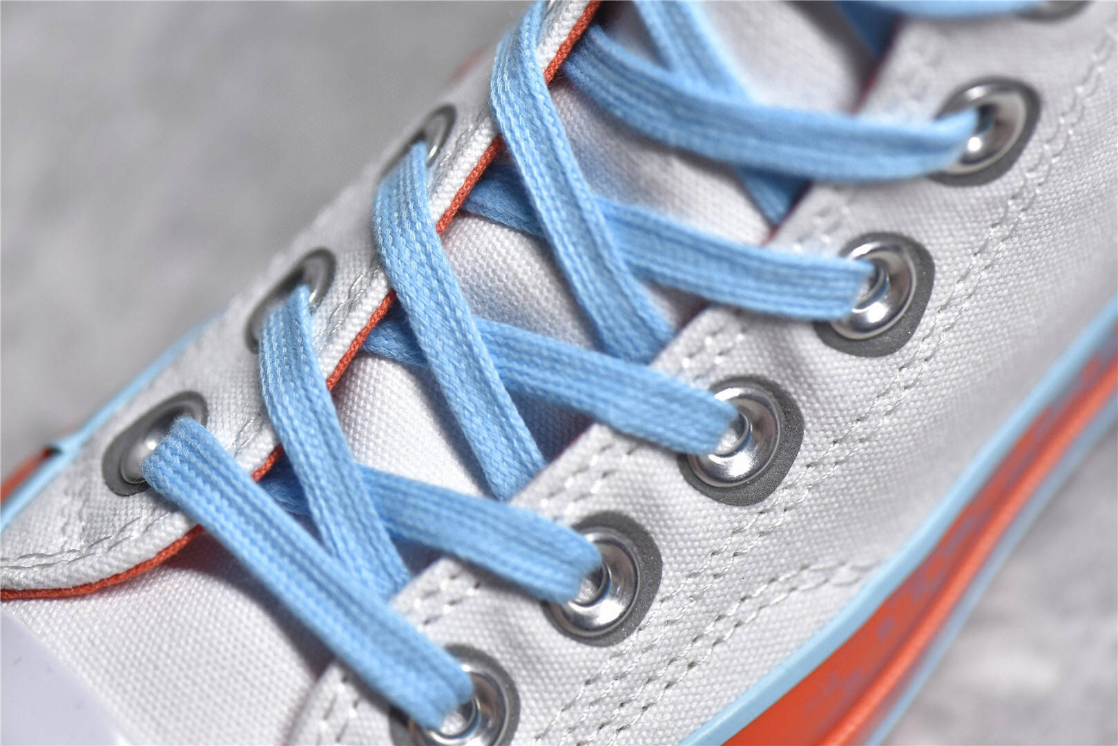 天蓝色 匡威游戏主题 Converse Chuck Taylor All Star 1970s 白蓝砖红马赛克帆布鞋