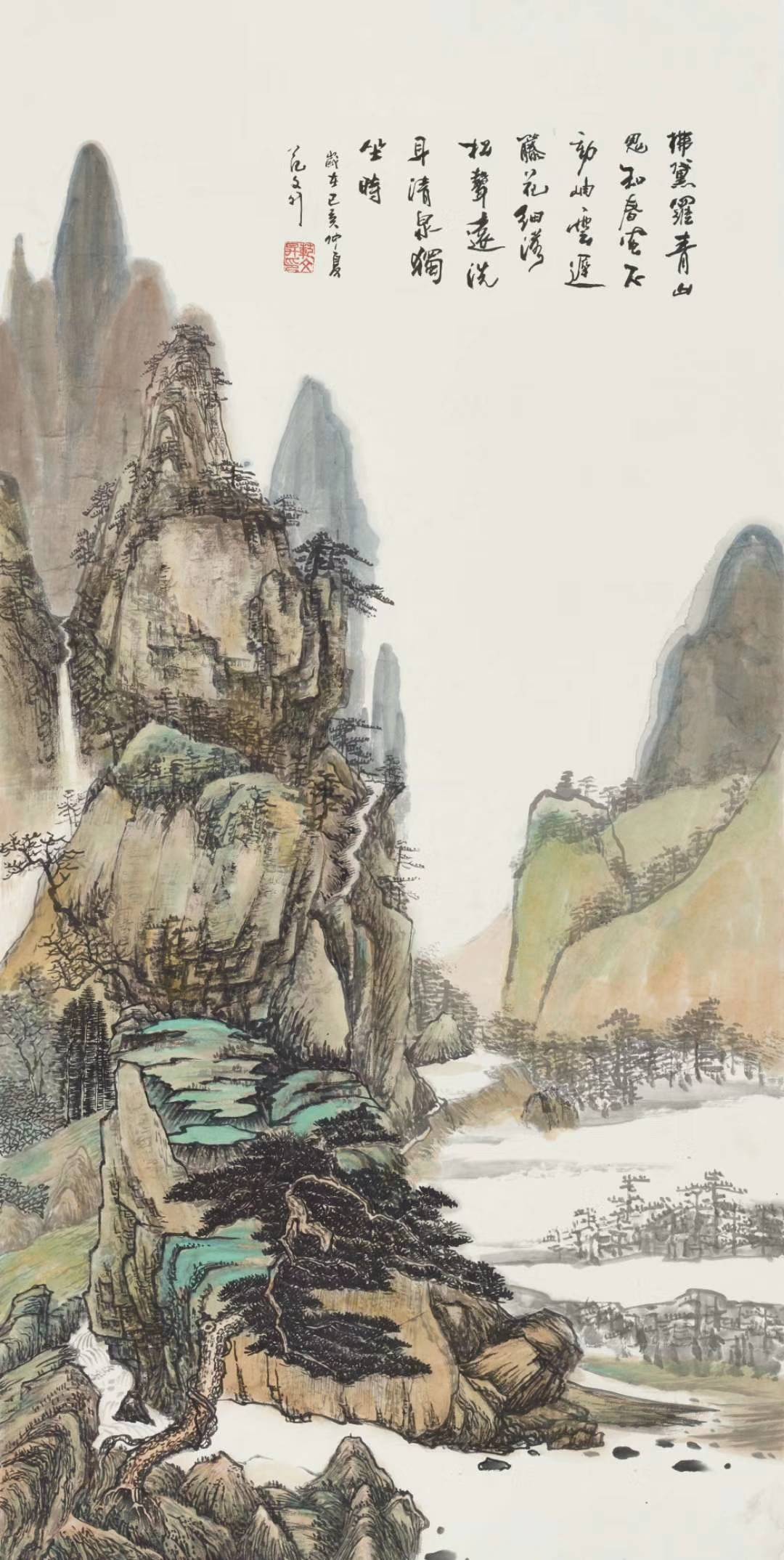 范文升,1965年出生,河南省卢氏县人著名山水画家