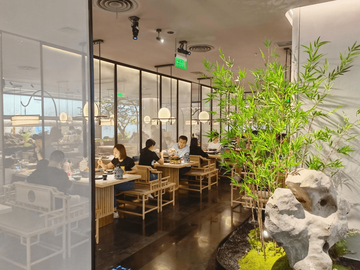 绿茶餐厅环境图片