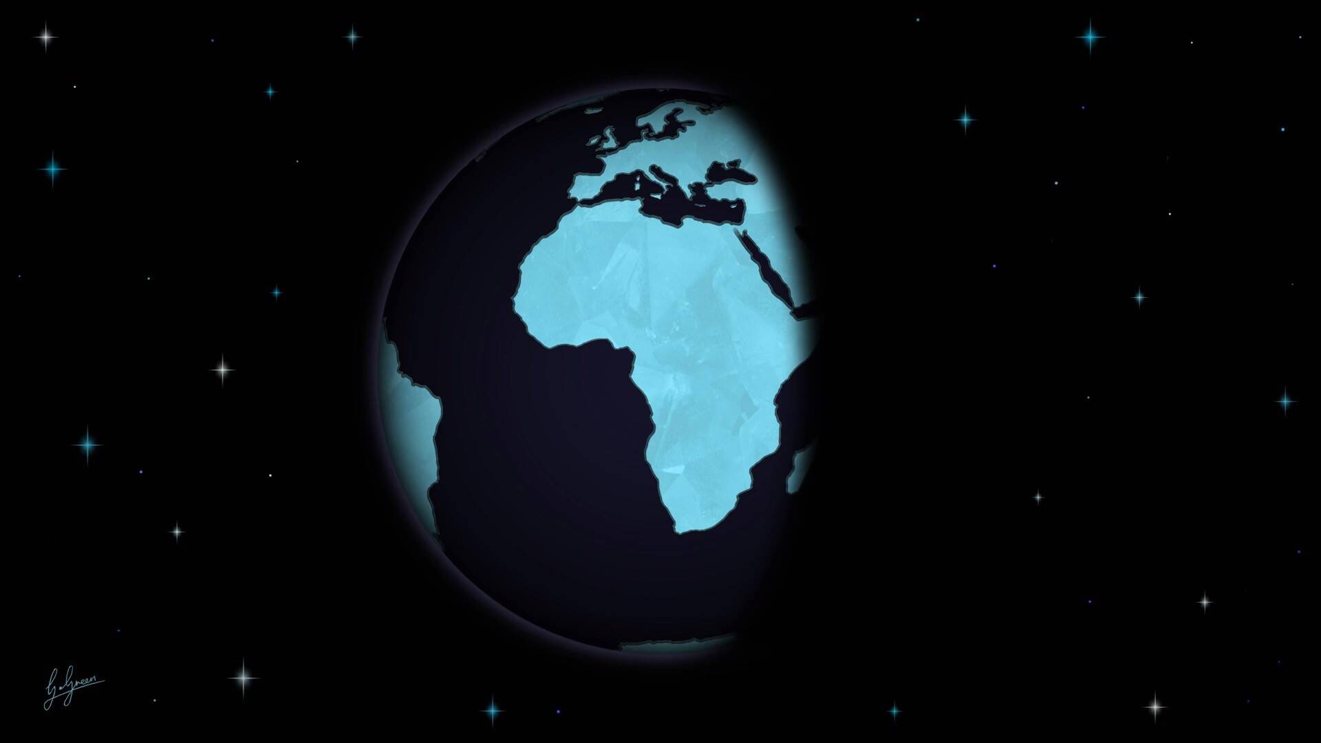 地球上的非洲24小时日照高清壁纸 搜狐大视野 搜狐新闻