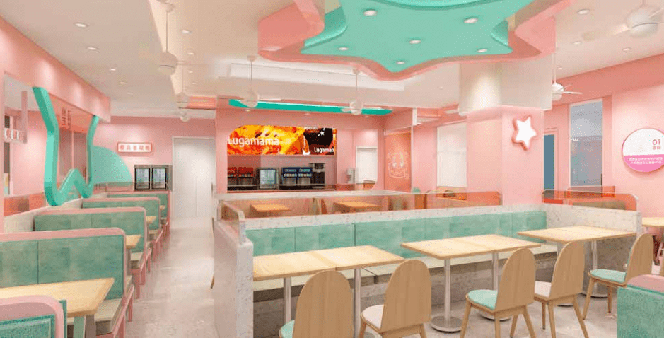 设计餐饮设计之比萨连锁卢家妈妈，13张图告诉你为何它符合1-2线城市消费者