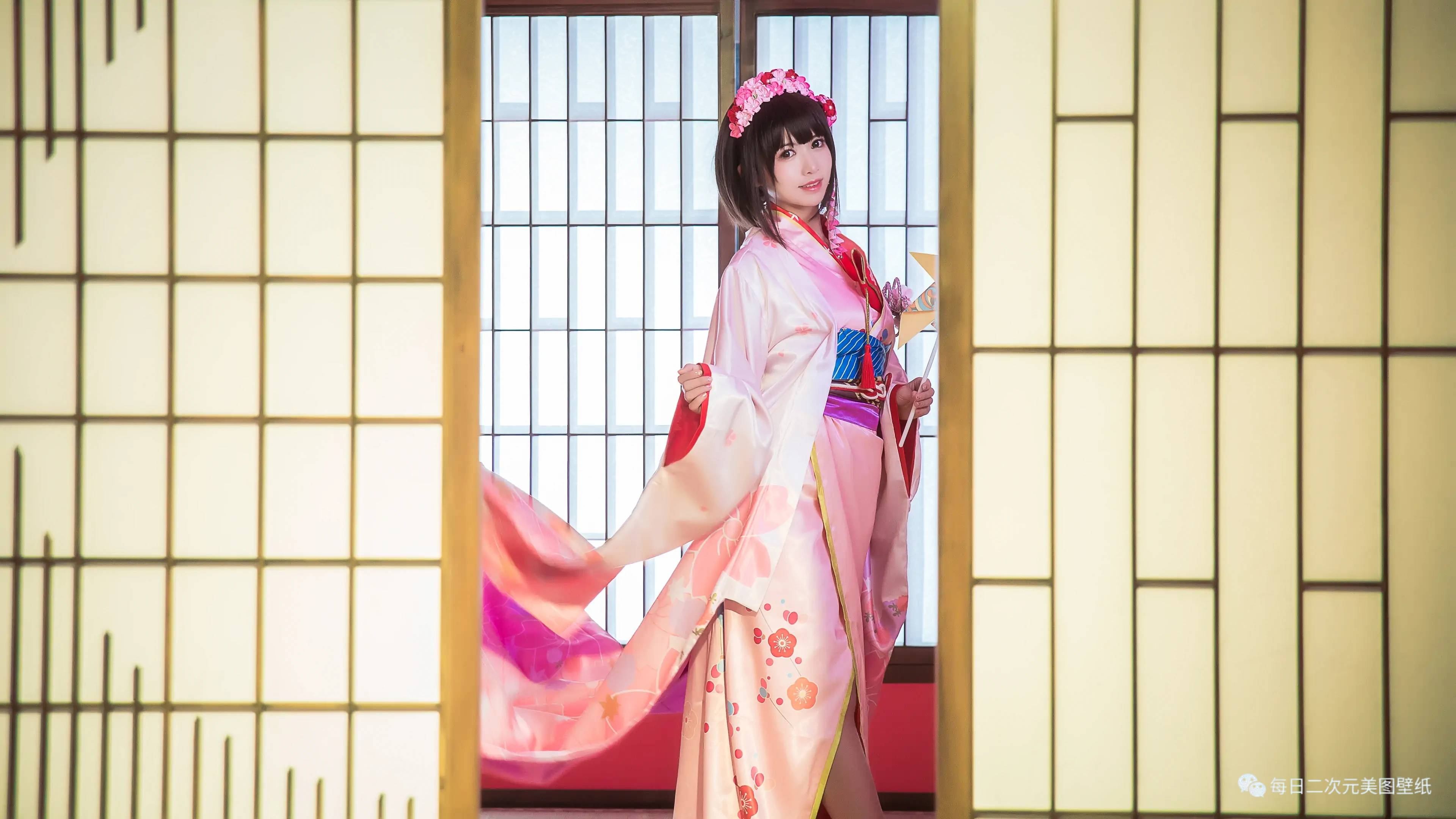 cos美图加藤惠和服