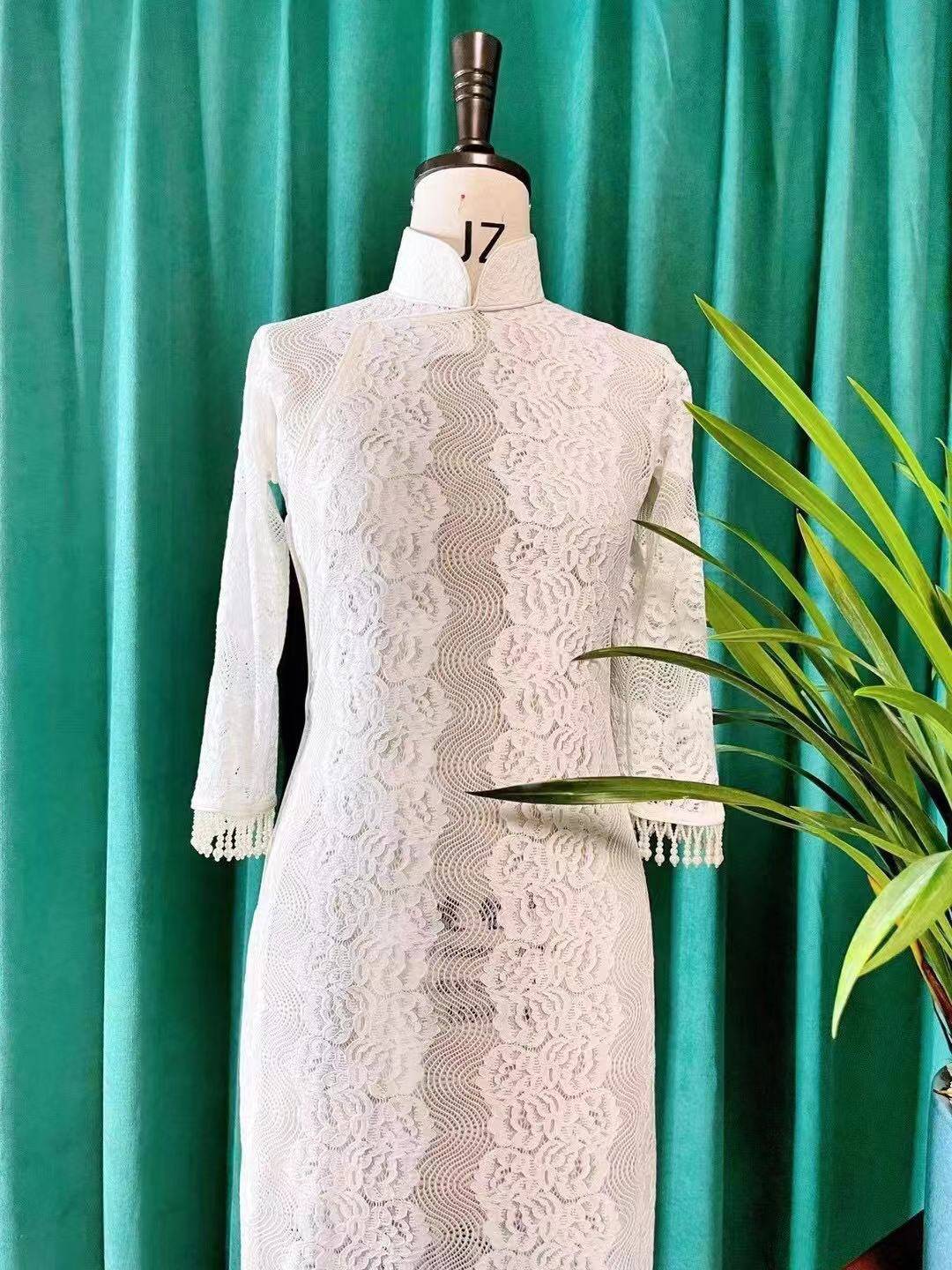 魔杖 梵芮锦刺绣手工刺绣法式刺绣旗袍分享